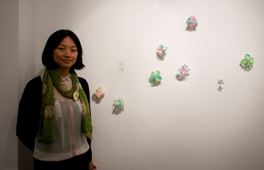 Wen-Miao Yeh at the Bench 886 exhibition. Photo by Eleni Roumpou
