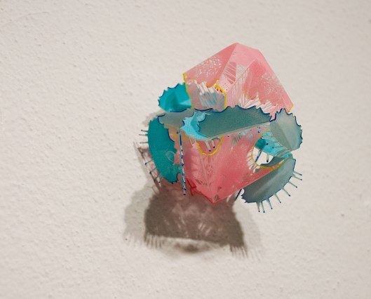 Wen-Miao Yeh - Brooch (2013). Plastic, copper, paint. Photo by Eleni Roumpou