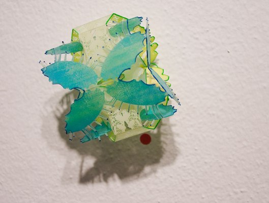 Wen-Miao Yeh - Brooch (2013). Plastic, copper, paint. Photo by Eleni Roumpou