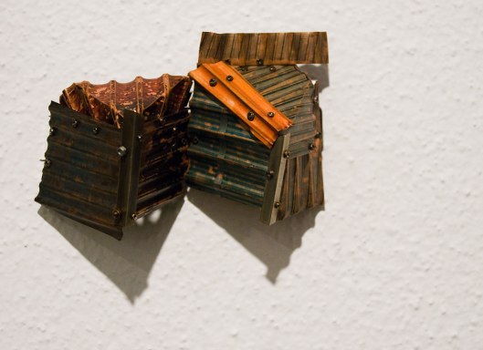 Yung-Huei Chao - Brooches (2013). Copper, nickel silver, paint. Photo by Eleni Roumpou