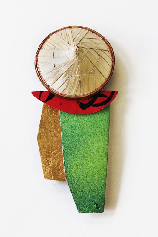 Han-Chieh (Joy) Chuang - Red Brick brooch. Photo courtesy of the artist. 